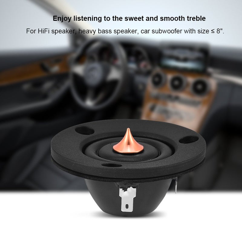 ZERONE زيرون زوج 1 2" 4 أوم 30 واط مكبرات صوت تريبل قبة حريرية/بوليمر مركب هاي فاي ستيريو بيس ثقيل لمكبرات الصوت في السيارة - Image 3